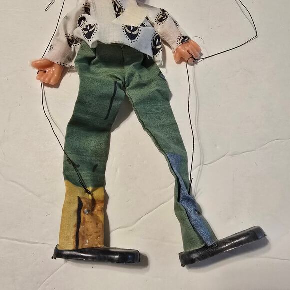 Mexican Marionette Puppet Man String Puppet ~14" - Picture 4 of 9